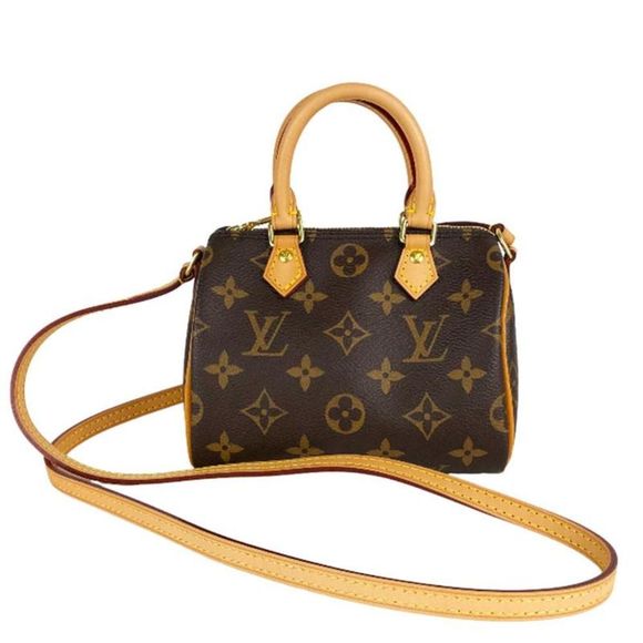 Louis Vuitton Nano Speedy Monogram Shoulder Bag - Picture 1 of 7